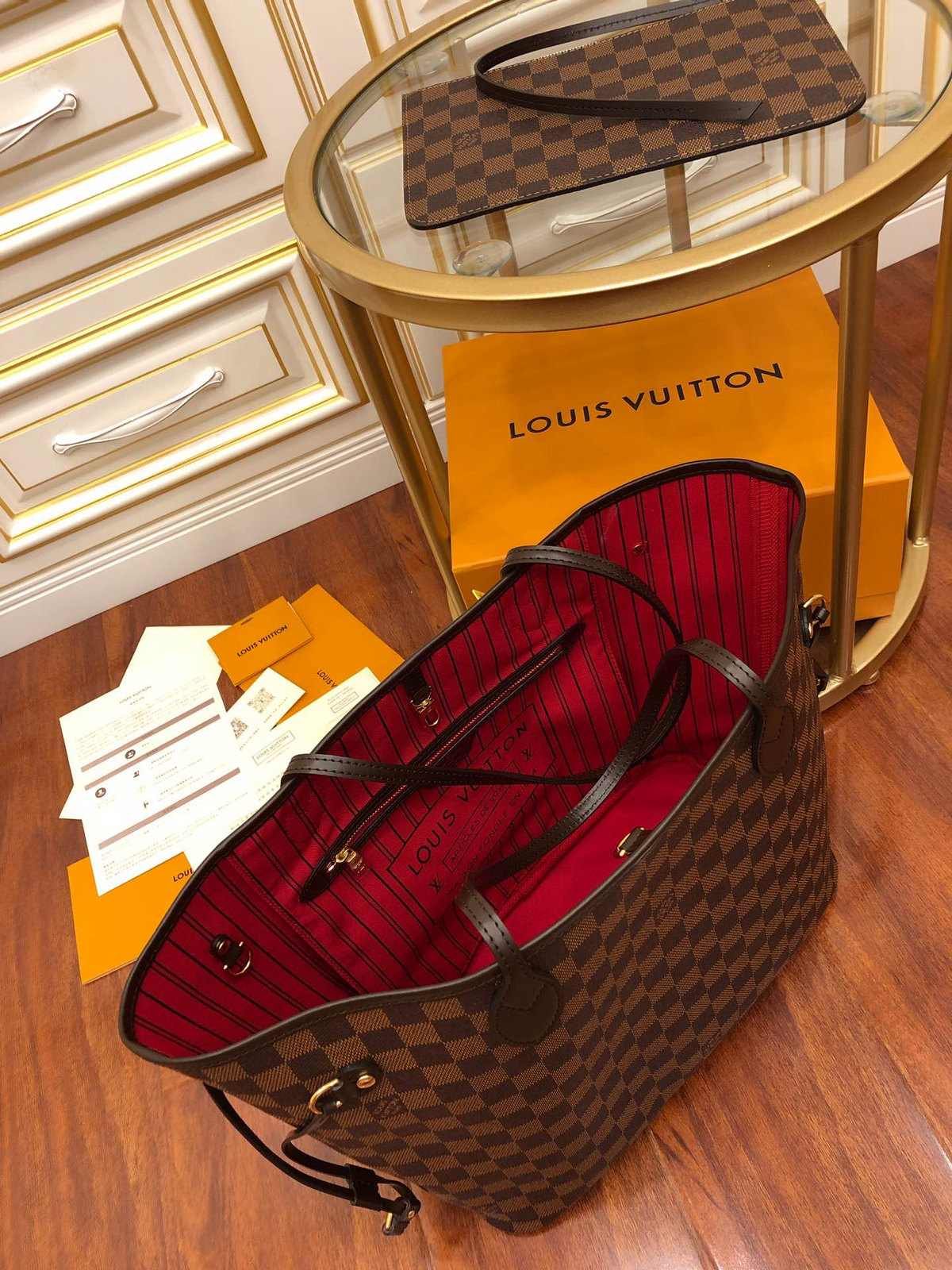 Louis Vuitton Ebene Monogram Leather Bag