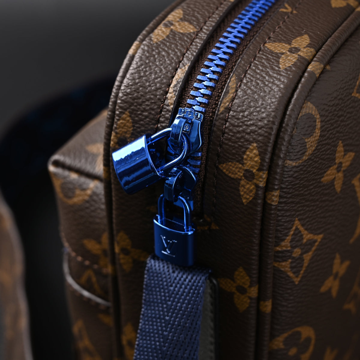 Louis Vuitton Trio Messenger Bag – Monogram Canvas with Blue Strap